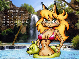 August Small Calendar Pix