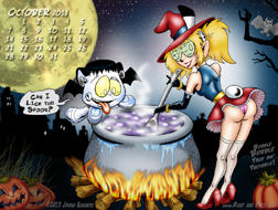 Bunz & Katz Small Oct Calendar