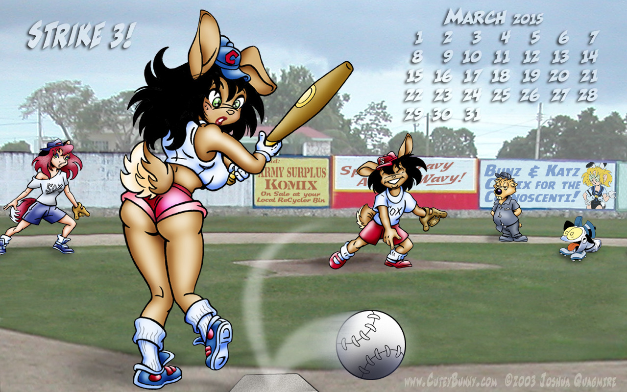 BaseBall Bunny Calendar